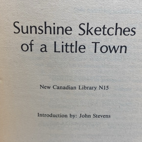 Sunshine Sketches of a Little Town by Stephen Leacock Softcover Book Canadian - Picture 4 of 10